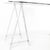 Beautiful stainless steel console table circa 1970. Glass top in a frame adapted to the 2 legs. Timeless design, great...