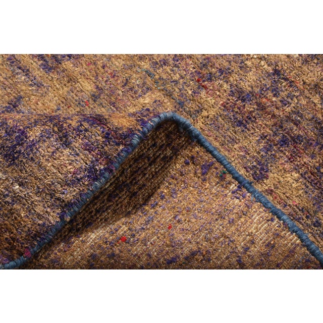 2010s Rug & Kilim's Modern Silk Rug Beige Brown Textural Custom Pattern For Sale - Image 5 of 5