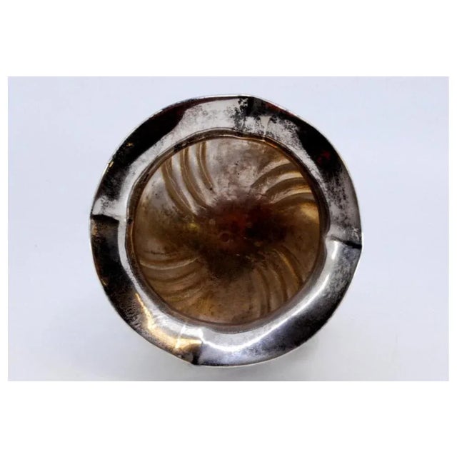 Spiral Silver Pot with Support Feet and Applications For Sale - Image 9 of 10