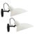 Metal Vittoriano Viganò 'Vv Cinquanta' Sconces in White - a Pair For Sale - Image 7 of 7