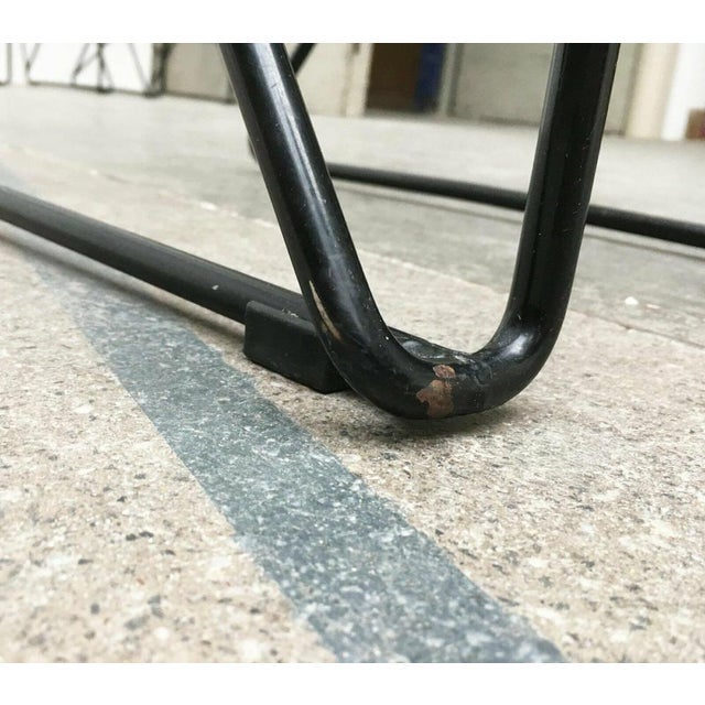 Metal Postmodern German Black Kreuzschwinger Kitchen Barstool by Till Behrens for Schlubach, 1980s For Sale - Image 7 of 18