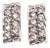 14 Karat White Gold Fancy Earrings With Round Diamonds For Sale
