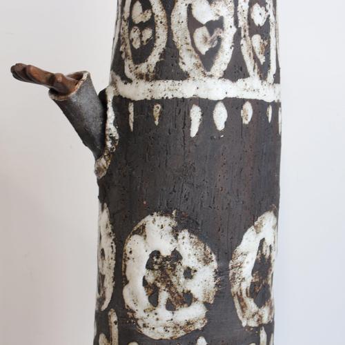 Albert Thiry, Robed Figure' French Stoneware Sculpture1960s, Stoneware For Sale - Image 17 of 18