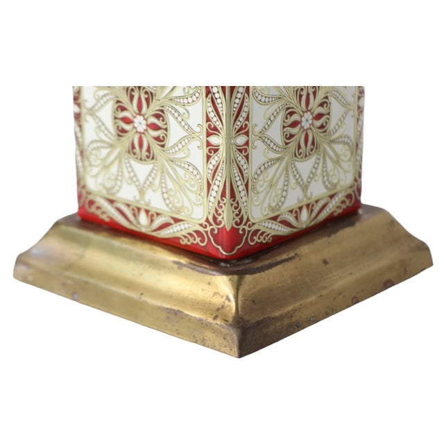 Mid 20th C. Stacked Tea Can Lamp For Sale - Image 4 of 6