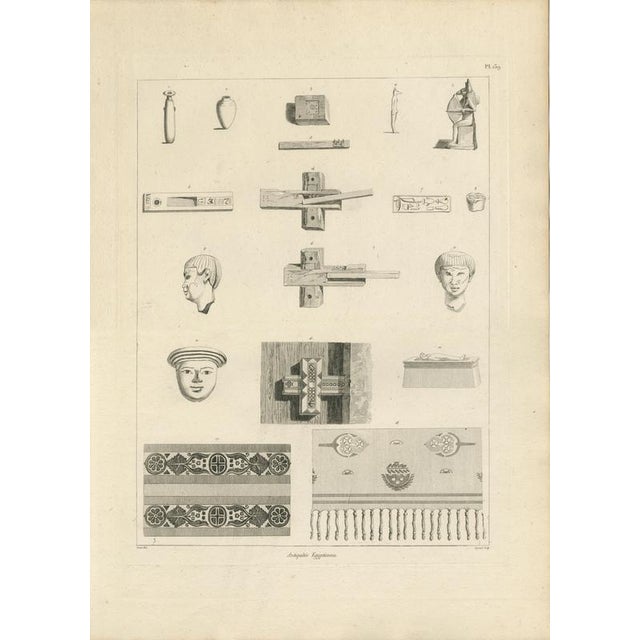 Egyptian Antiquities – Objects, Reliefs and Sculptural Fragments, Set of Two Engravings, c.1802 This curated set of two...