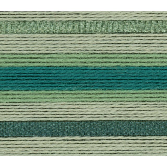 Abstract Lagoon in Green - Fiber Art Fine Art Print - Matted & Framed For Sale - Image 3 of 4