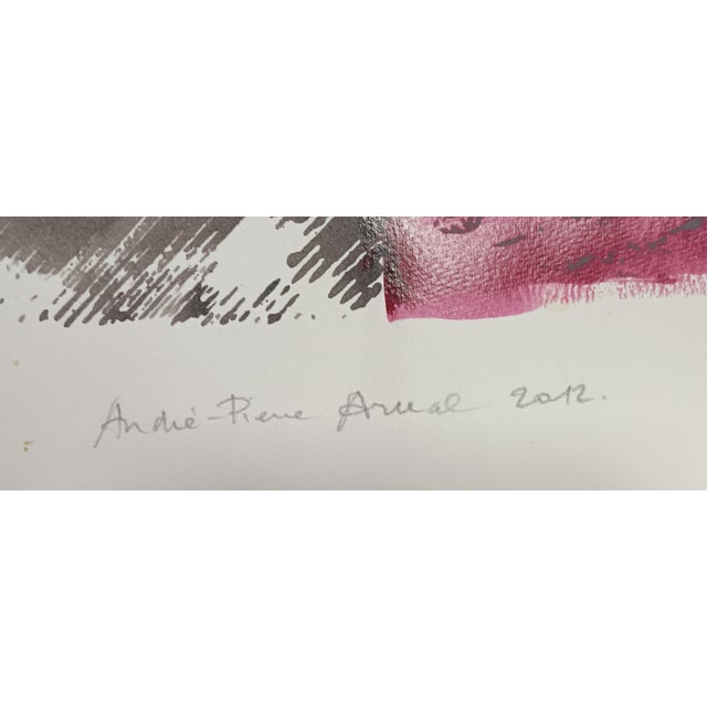 André-Pierre Arnal, Composition, Mixed Media on Paper, 2012 For Sale - Image 3 of 4