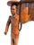 Antique Inlaid Wooden Table with Carved Figurative Supports, 1890s For Sale - Image 6 of 7