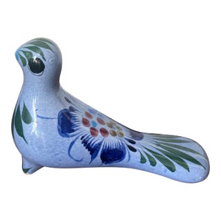 Vintage Blue Mexican Tonalá Dove Bird For Sale