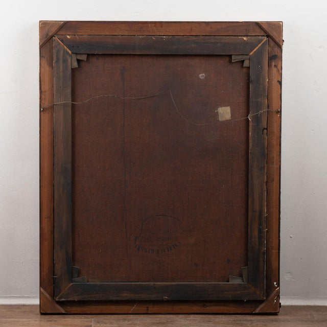 Late 19th Century Original Oil on Canvas Portrait of Old Man and Curiosities For Sale - Image 14 of 14