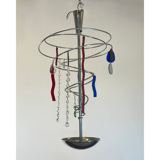 Artemide Glass Chandelier by Toni Cordero for Artemide, 1980s For Sale - Image 4 of 12
