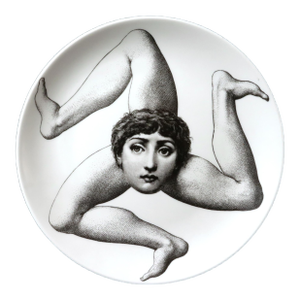 Fornasetti Porcelain Themes & Variation Plate, Number 186
