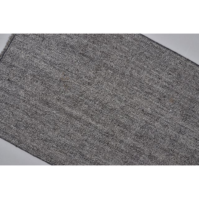 Gray Gray Vintage Wool Kilim Runner For Sale - Image 8 of 8