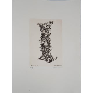 Cecile Reims, The Knight, Original Engraving For Sale