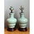 Celadon Vintage Celedon Crackle Glazed Ceramic Table Lamps - a Pair For Sale - Image 8 of 12