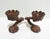 Vintage German Brutalist Hand Carved Wooden Candle Holder - Set of 3 For Sale - Image 11 of 12