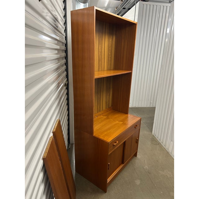 Beautiful teak piece with artful wood grain. Excellent condition. Timeless style with lots of versatility. Drawer and...