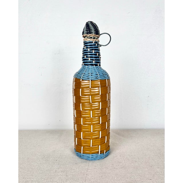Vintage Wire Wrapped Bottle For Sale In Tampa - Image 6 of 9