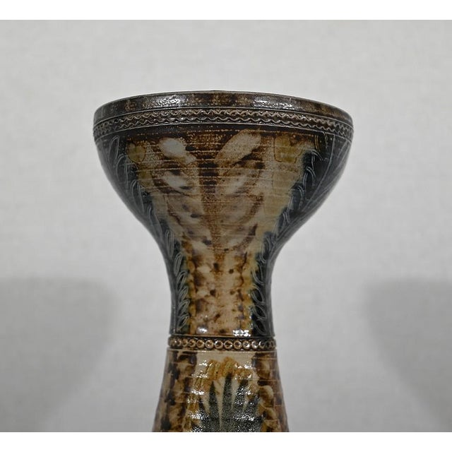 Stone Salt Sandstone Vase by J-C. Courjault for Keraluc Quimper, 1960s For Sale - Image 7 of 17