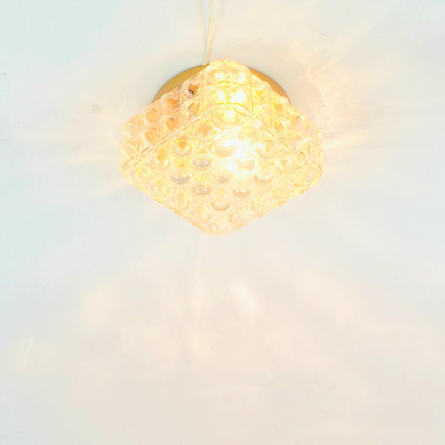 Mid-Century Modern Amber Bubble Glass Wall Lights by Helena Tynell for Limburg, 1970s, Set of 2 For Sale - Image 6 of 9