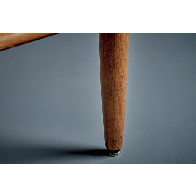 Beechwood Stools with Woven Rush Seats, France, 1950s, Set of 2 For Sale - Image 10 of 14