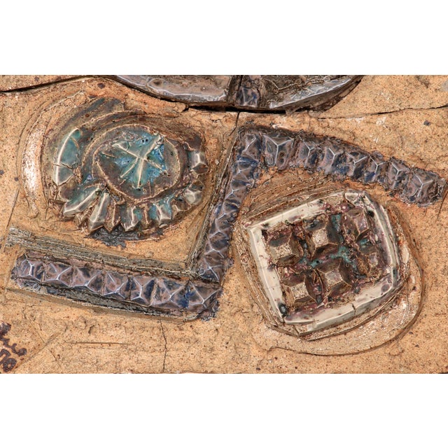 Ceramic Large Wall Tile from Tue Poulsen, 1970s For Sale - Image 7 of 13