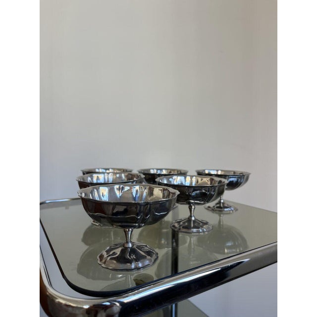Stainless Steel Cups, France, Set of 4 For Sale - Image 10 of 10