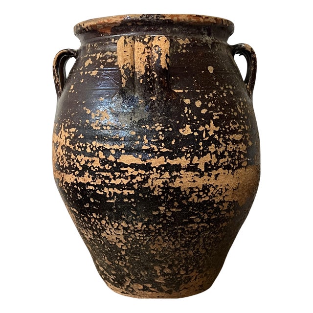Earthenware Storage Jar, 1890s For Sale