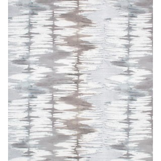 The House of Scalamandré River Delta Fabric, Silverpoint For Sale