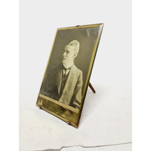 Light Yellow Bronze Minimalist Rococo Frame, France, 1890s For Sale - Image 8 of 15