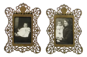 French Art Nouveau Frames, 1900s, Set of 2