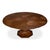 Wood Transitional Round Dining Table, Medium - Warm Brown Oak With Faceted Pedestal Base For Sale - Image 7 of 11
