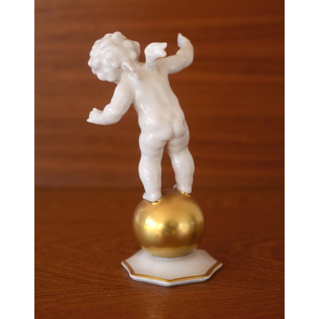 Hutschenreuther Carl Werner Art Deco Porcelain Nude Figures With Gold Spheres - Set of 3 For Sale - Image 12 of 13