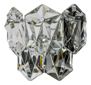 Wall Lamp in Cut Crystal from Kinkeldey, Germany, 1970