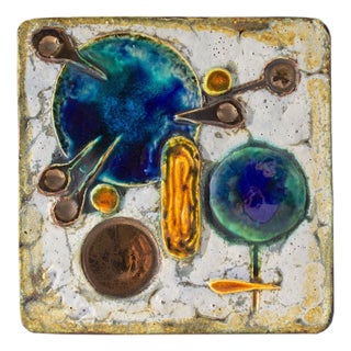 German Ceramic Wall Tile Plaque by Helmut Friedrich Schäffenacker For Sale