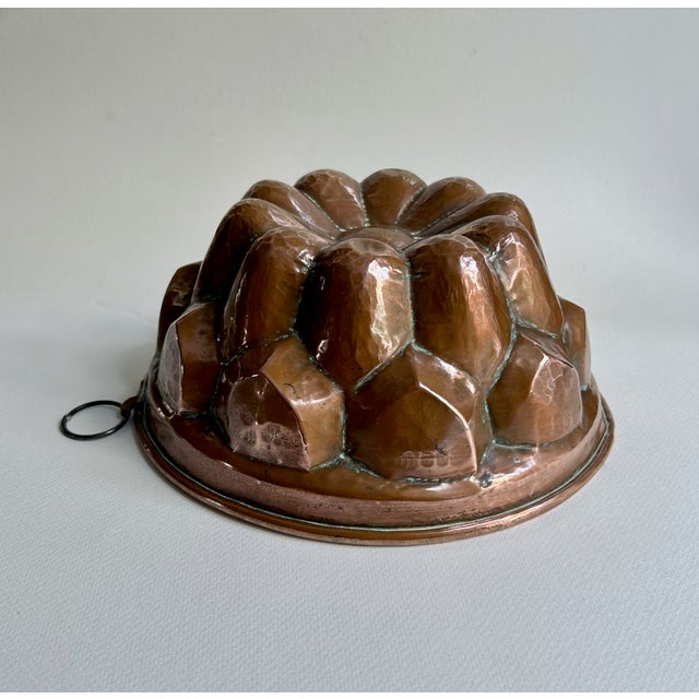 Art Deco Early 20th Century Hammered Copper Mould For Sale - Image 3 of 17