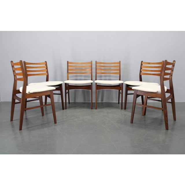 Mid-Century Danish Teak Dining Chairs, Denmark, 1960s, Set of 6 For Sale - Image 4 of 16