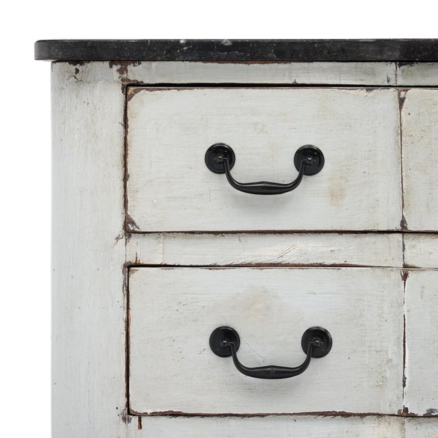 Mid 18th Century Period Painted French Antique Chest For Sale - Image 5 of 9