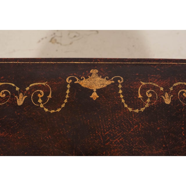 Brown Pair Decorative Crafts Adams Paint Decorated Commodes For Sale - Image 8 of 18