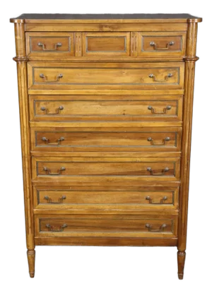 Fine Walnut French Louis XVI Style Lingerie Chest Italian-Made for B. Altman