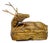Mid 20th Century Brass Reclining Stag Betel Box by j.w. Robinson's For Sale