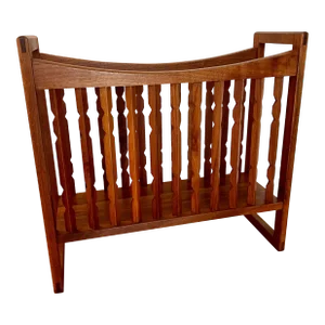 Mid-Century Walnut Magazine Rack by Arthur Umanoff for Washington Woodcraft