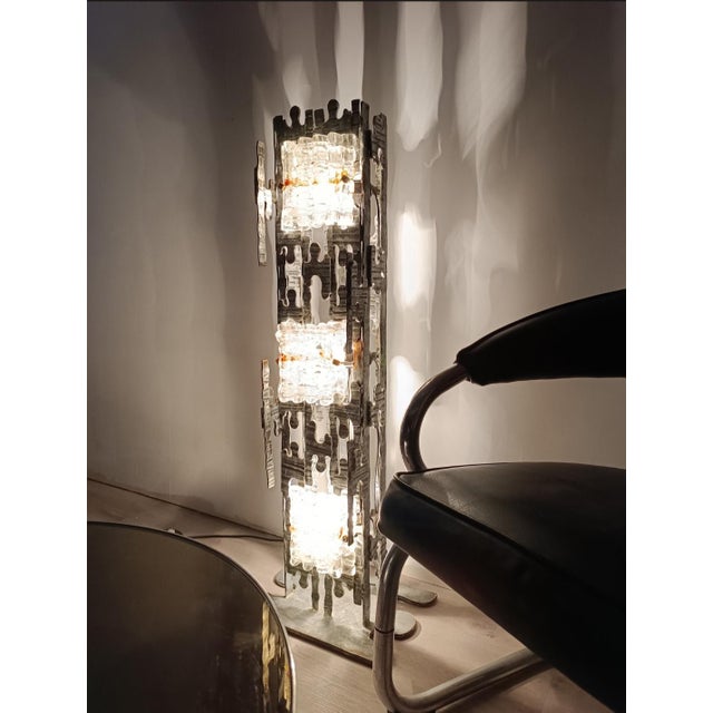 Brutalist Floor Lamp attributed to Albano Poli for Poliarte, 1970s For Sale - Image 10 of 14