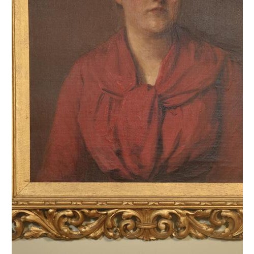 Grant, Portrait of a Lady, Oil on Canvas, Framed For Sale - Image 3 of 6