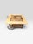 Vintage Aldo Tura Milano Italian Lacquered Goatskin Parchment Drop-Leaf Bar Cart, 1960s For Sale - Image 10 of 12