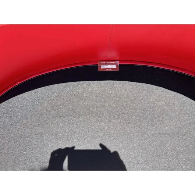 Red Sofa by Massimo and Lella Vignelli for Poltrona Frau, 1989 For Sale - Image 9 of 12