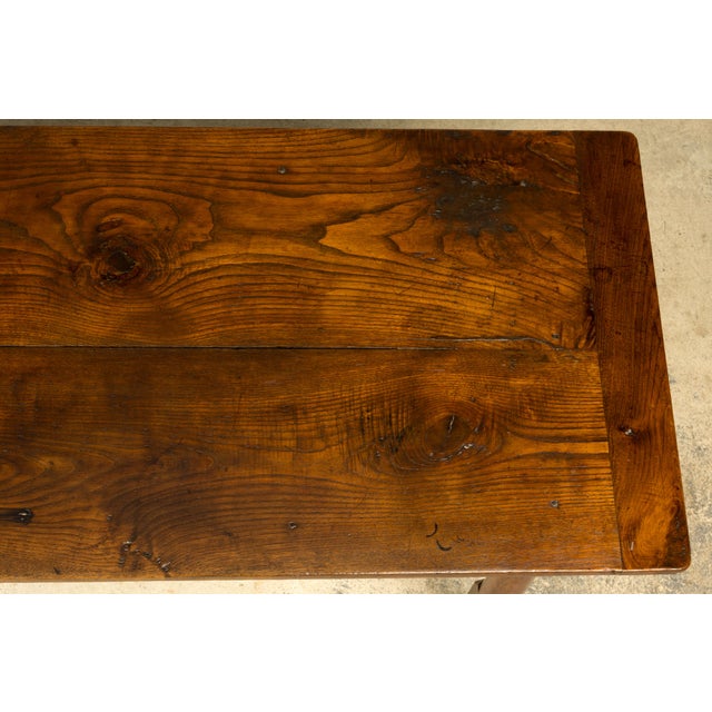 Late 19th Century Late 19th Century French Provincial Oak Farmhouse Table For Sale - Image 5 of 18