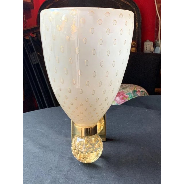 Murano Wall Lamps by Barovier & Toso, 1960s, Set of 2 For Sale - Image 9 of 12