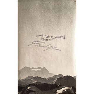 Swiss International Festival of Youth Orchestras in St. Moritz Poster, 1970s For Sale