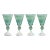 Colmar Vintage Stemmed Glasses - Green, Set of 4 For Sale